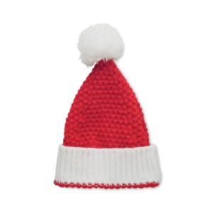 Christmas knitted beanie, Red (Hats)