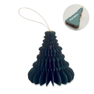 Christmas paper tree hanger, Green