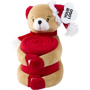 Christmas stuffed animal with blanket Andrew, custom/multico (Blanket)