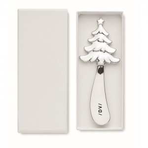 Christmas tree cheese knife, Matt Silver (Metal kitchen equipments)