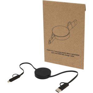 Citala 5-in-1 recycled plastic 90 cm retractable data sync a (Eletronics cables, adapters)