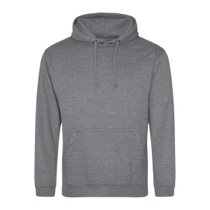 COLLEGE HOODIE, Graphite Heather (Pullovers)