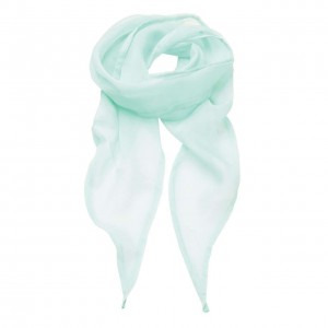 'COLOURS COLLECTION' PLAIN CHIFFON SCARF, Aqua (Scarf)