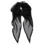 'COLOURS COLLECTION' PLAIN CHIFFON SCARF, Black