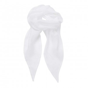 'COLOURS COLLECTION' PLAIN CHIFFON SCARF, White (Scarf)