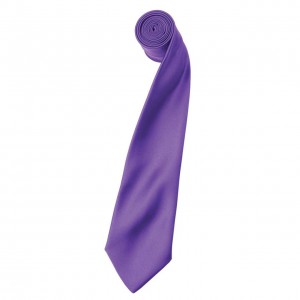 'COLOURS COLLECTION' SATIN TIE, Rich Violet (Scarf)