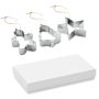 Cookie cutter ornamental set, Matt Silver