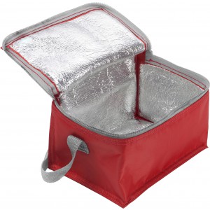 Polyester (420D) cooler bag Cleo, red (Cooler bags)