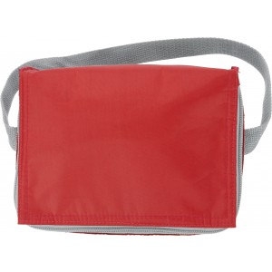Polyester (420D) cooler bag Cleo, red (Cooler bags)