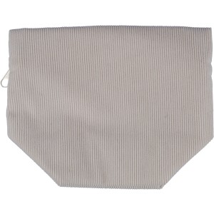 Corduroy zippered cosmetic pouch Tia, grey