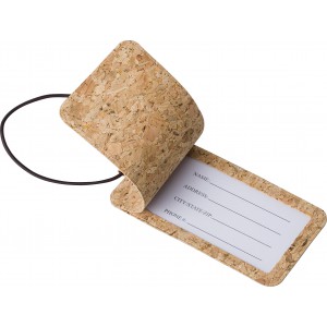 Cork luggage tag Makai, brown (Travel items)