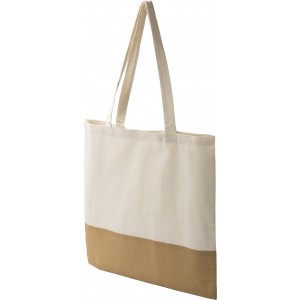 Cotton (160 g/m2) shopping bag Kyler, khaki (Shopping bags)