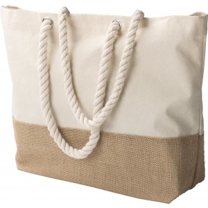 Cotton (280 g/m2) shopping bag Diego, khaki (Shopping bags)