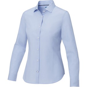 Cuprite long sleeve women's GOTS organic shirt, Light blue (shirt)