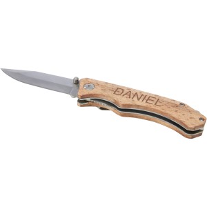 Dave pocket knife with belt clip, Wood (Pocket knives)