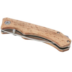 Dave pocket knife with belt clip, Wood (Pocket knives)