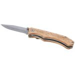 Dave pocket knife with belt clip, Wood (10453671)