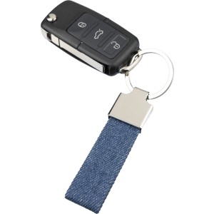 Denim keychain Enzi, blue (Keychains)