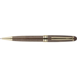 Walnut wooden pen set Adelina, brown