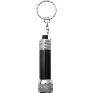 Draco LED keychain light, solid black,Silver (Keychains)