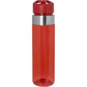 Dylan 650 ml Tritan water bottle with flip spout lid, Red (Sport bottles)