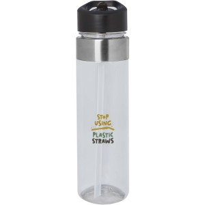 Dylan 650 ml Tritan water bottle with flip spout lid, Transp (Sport bottles)