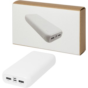 Electro 20.000 mAh recycled plastic power bank, White (Powerbanks)