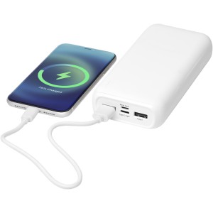 Electro 20.000 mAh recycled plastic power bank, White (Powerbanks)