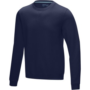 Jasper men's  organic GRS recycled crewneck sweater, Navy