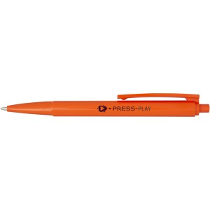 Elsa recycled plastic ballpoint pen, Orange (Plastic pen)