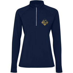 Estambul long sleeve women's half zip sweatshirt, Navy Blue (Pullovers)