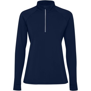 Estambul long sleeve women's half zip sweatshirt, Navy Blue (Pullovers)