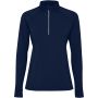 Estambul long sleeve women's half zip sweatshirt, Navy Blue