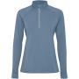 Estambul long sleeve women's half zip sweatshirt, Storm blue