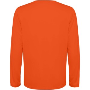 Estoril long sleeve unisex t-shirt, Fire orange (T-shirt, mixed fiber, synthetic)