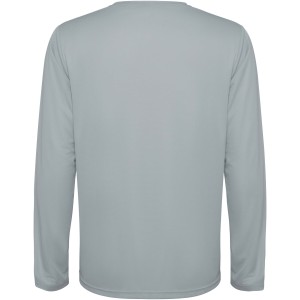 Estoril long sleeve unisex t-shirt, Grey (T-shirt, mixed fiber, synthetic)