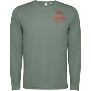 Estoril long sleeve unisex t-shirt, Laurel green (T-shirt, mixed fiber, synthetic)