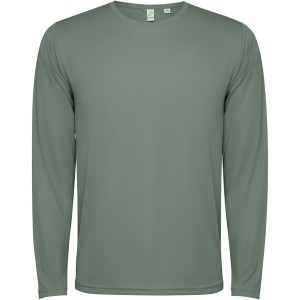 Estoril long sleeve unisex t-shirt, Laurel green (T-shirt, mixed fiber, synthetic)