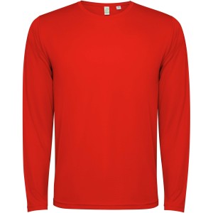Estoril long sleeve unisex t-shirt, Red (T-shirt, mixed fiber, synthetic)