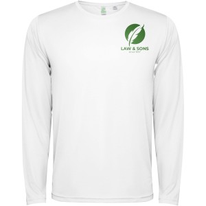 Estoril long sleeve unisex t-shirt, White (T-shirt, mixed fiber, synthetic)