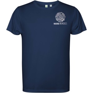 Estoril short sleeve kids t-shirt, Navy Blue (T-shirt, mixed fiber, synthetic)