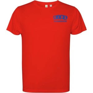 Estoril short sleeve kids t-shirt, Red (T-shirt, mixed fiber, synthetic)