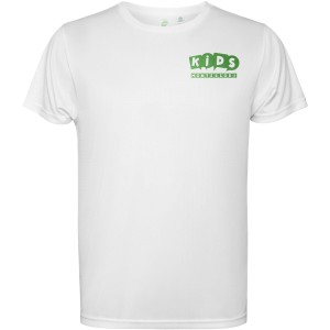 Estoril short sleeve kids t-shirt, White (T-shirt, mixed fiber, synthetic)