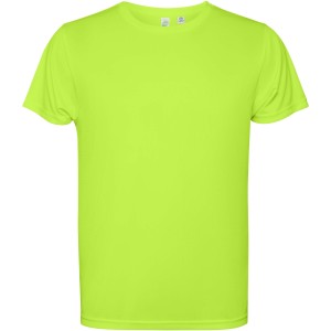 Estoril short sleeve men's t-shirt, Fluor Green (T-shirt, mixed fiber, synthetic)
