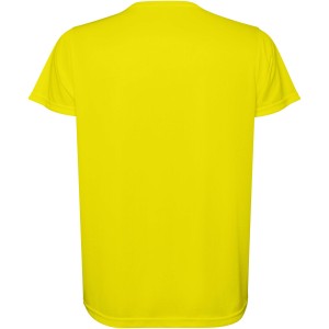 Estoril short sleeve men's t-shirt, Fluor Yellow (T-shirt, mixed fiber, synthetic)