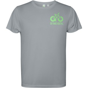 Estoril short sleeve men's t-shirt, Grey (T-shirt, mixed fiber, synthetic)