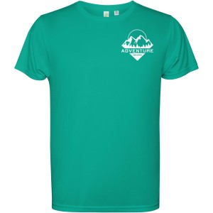 Estoril short sleeve men's t-shirt, Jade green (T-shirt, mixed fiber, synthetic)