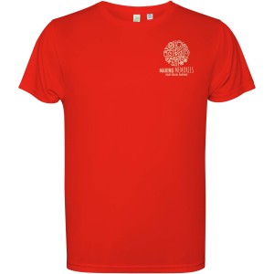 Estoril short sleeve men's t-shirt, Red (T-shirt, mixed fiber, synthetic)