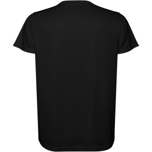 Estoril short sleeve men's t-shirt, Solid black (T-shirt, mixed fiber, synthetic)