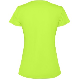 Estoril short sleeve women's t-shirt, Fluor Green (T-shirt, mixed fiber, synthetic)